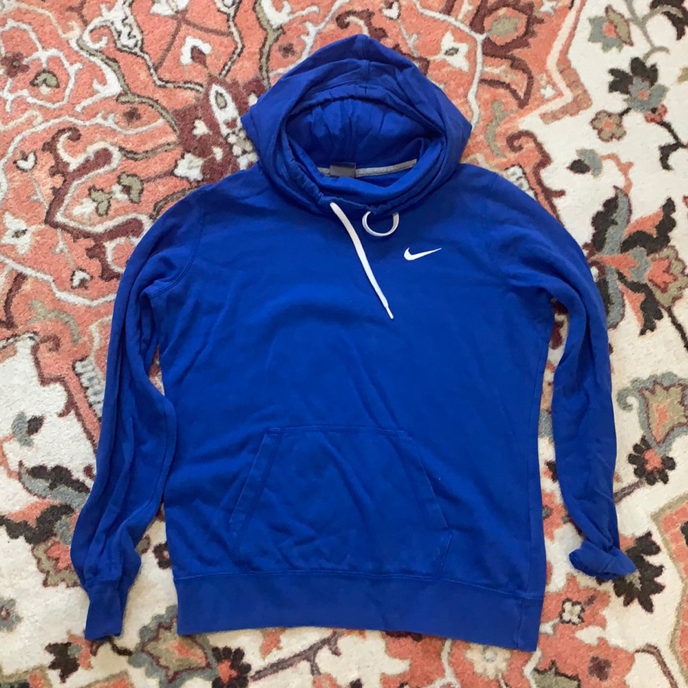 Nike Cowl Neck Hoodie - Faded Royal Blue